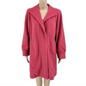 JULI De Roma Women's 80s Vintage Pink Coat